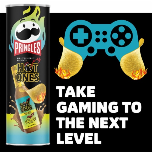 Pringles® Hot Ones Verde Potato Crisps Chips Perspective: bottom