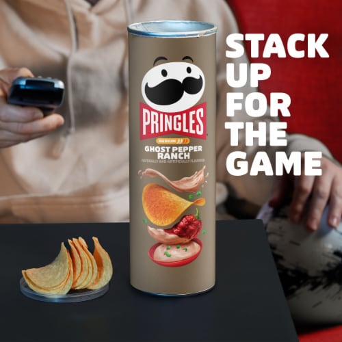 Pringles® Ghost Pepper Ranch Potato Crisps Chips Perspective: bottom