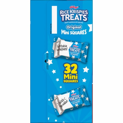 Kellogg's Rice Krispies Treats Original with Star-Spangled Sprinkles Mini Crispy Marshmallow Squares Perspective: bottom