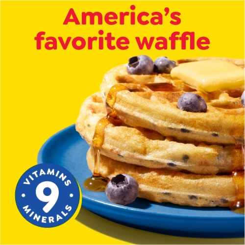 Kellogg's® Eggo® Blueberry Family Pack Frozen Waffles Perspective: bottom