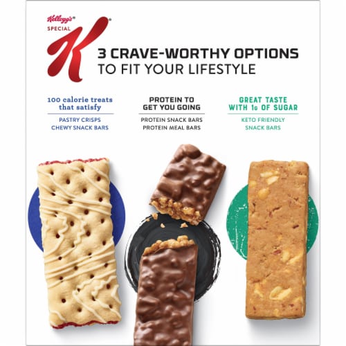 Kellogg's Special K Chocolatey Chip Cookie Dough Protein Meal Bars Perspective: bottom