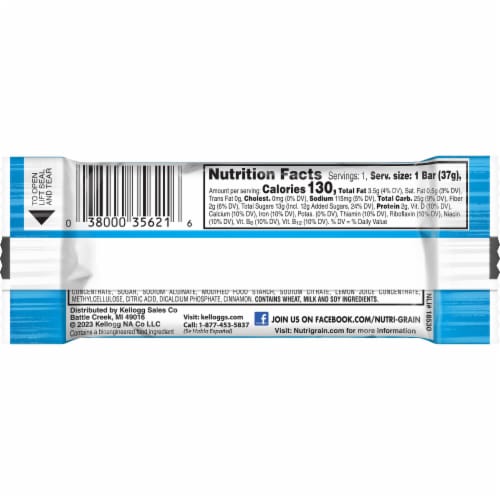 Nutri-Grain Soft Baked Breakfast Bars Apple Cinnamon Perspective: bottom