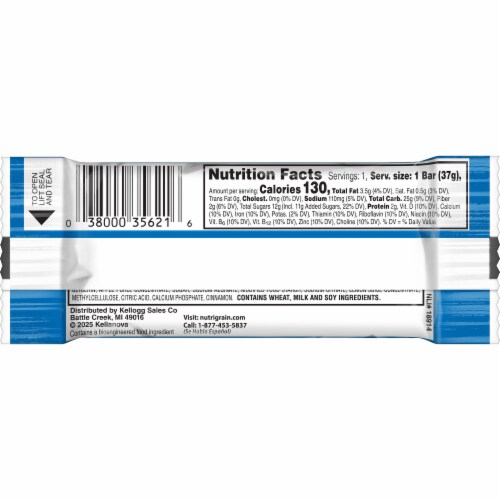 Nutri-Grain® Apple Cinnamon Single Serve Soft Baked Breakfast Bars Perspective: bottom