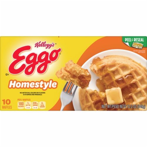 Kellogg's® Eggo® Homestyle Original Frozen Waffles Perspective: bottom