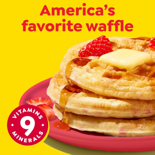 Kellogg's® Eggo® Strawberry Easy Breakfast Frozen Waffles Perspective: bottom