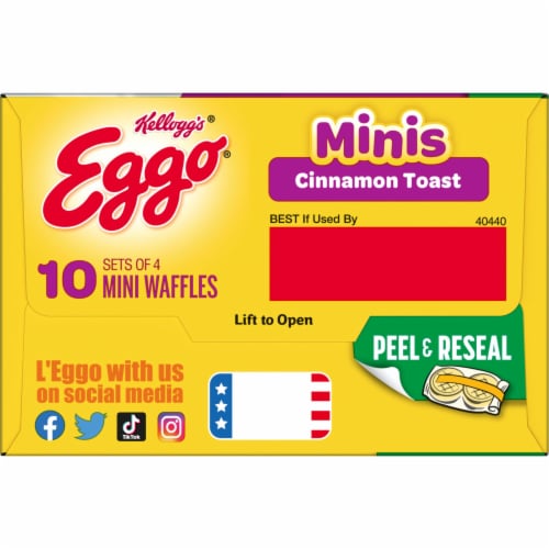Kellogg's® Eggo® Minis Cinnamon Toast Frozen Waffle Bites Perspective: bottom
