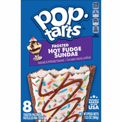 Pop-Tarts Frosted Hot Fudge Sundae Toaster Pastries Perspective: bottom