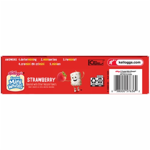 Frosted Mini-Wheats Strawberry Whole Grain Cereal Perspective: bottom