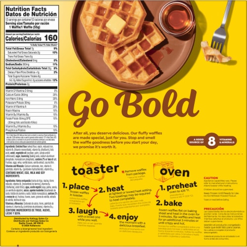Eggo Original Frozen Waffles Family Pack Perspective: bottom