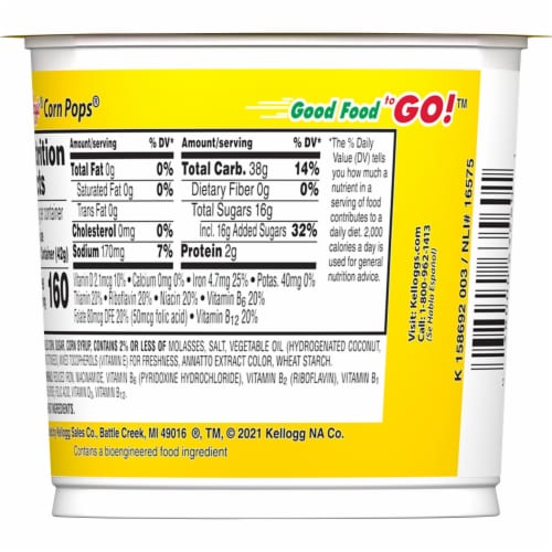 Kellogg's® Corn Pops Cereal Cup Perspective: bottom