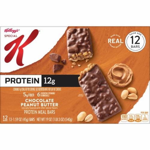 Kellogg's Special K Chocolate Peanut Butter Protein Bars Perspective: bottom