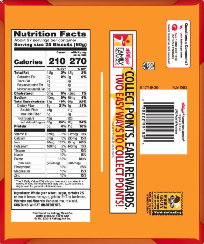 Frosted Mini-Wheats Original Whole Grain Cereal Perspective: bottom