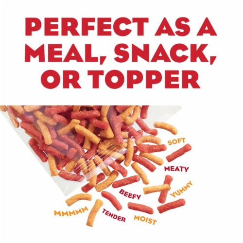 Purina Moist and Meaty Semi-Moist Dog Food Pouches Chopped Burger with Cheddar Cheese Perspective: bottom