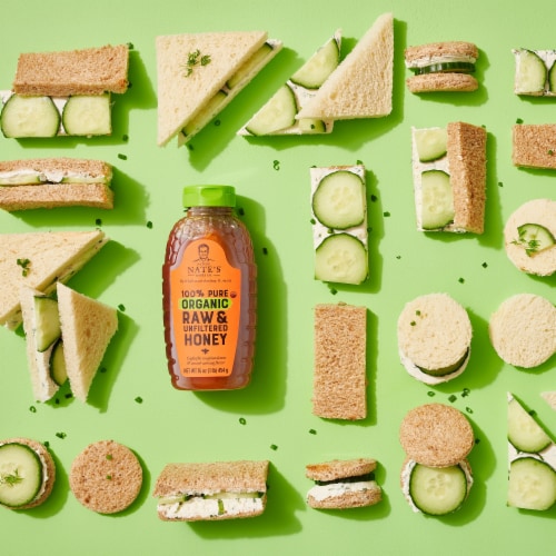 Nature Nate's® 100% Pure Organic Raw & Unfiltered Honey Perspective: bottom