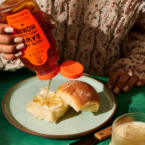 Nature Nate's® 100% Pure Raw & Unfiltered Honey Perspective: bottom
