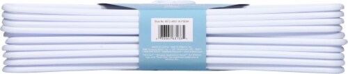 Whitmor Slim Sure-Grip® Plastic Hangers - White/Gray Perspective: bottom