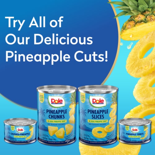 Dole® Canned Pineapple Slices Fruit In 100% Pineapple Juice Perspective: bottom