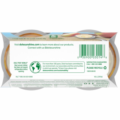 Dole® Apples and Creme Parfait Cups Perspective: bottom