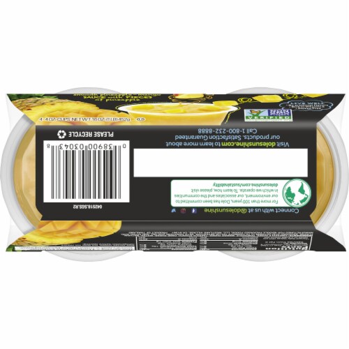 Dole Mixations Pineapple Mango Fruit Cups Perspective: bottom