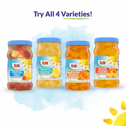 Dole® Tropical Fruit In 100% Fruit Juice Perspective: bottom