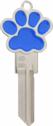 Hillman Paw Print Blank Key - Assorted Perspective: bottom