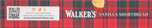 Walkers Pure Butter Vanilla Shortbread Cookies Perspective: bottom
