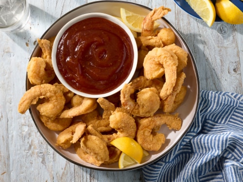 Louisiana Fish Fry Products Seasoned Seafood Shrimp Fry Batter Mix Perspective: bottom