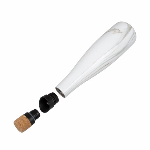Grand Fusion Wine Carafe & Water Bottle White Marble Perspective: bottom