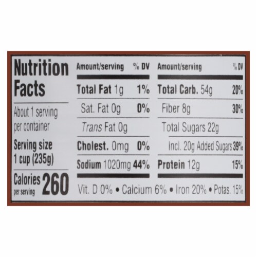 Bush's Vegetarian Baked Beans 8.3 oz Perspective: bottom