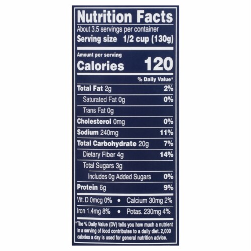 Bush's Best® Reduced Sodium Garbanzo Beans Perspective: bottom