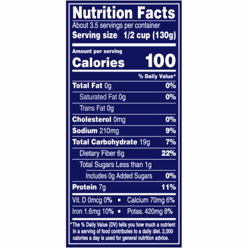 Bush's Reduced Sodium Great Northern Beans 15.8 oz Perspective: bottom