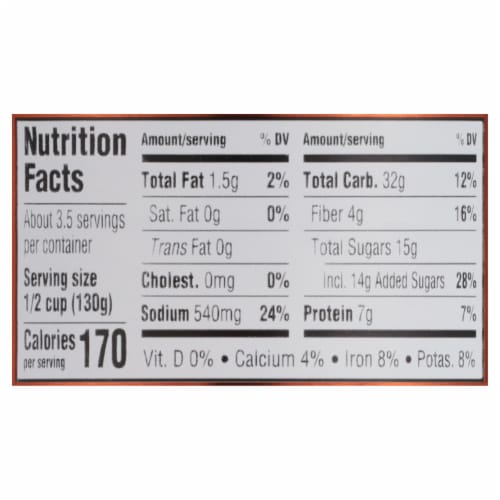 Bush's Honey Sweet Baked Beans 16 oz Perspective: bottom