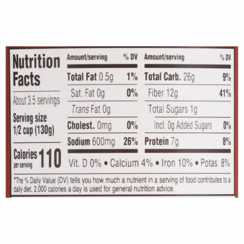 Bush's Zero Sugar Added Baked Beans 15.8 oz Perspective: bottom