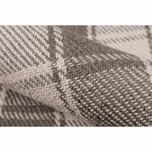 Erin Gates MARLBMLB-1GRY5080 Hand Woven Marlborough Rectangle Area Rug, Grey - 5 x 8 ft. Perspective: bottom