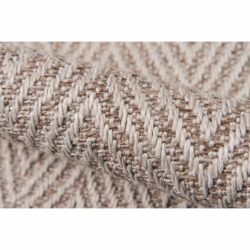 Erin Gates Downeast DOW-6 Natural Wells 6'7" X 9'6" Rug Perspective: bottom