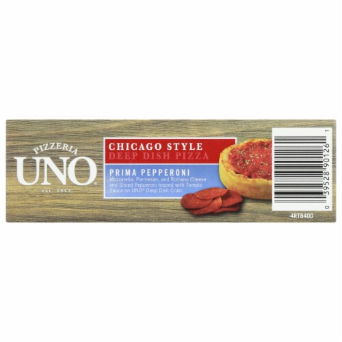 Uno® Six Inch Deep Dish Chicago Style Pepperoni Pizza Perspective: bottom