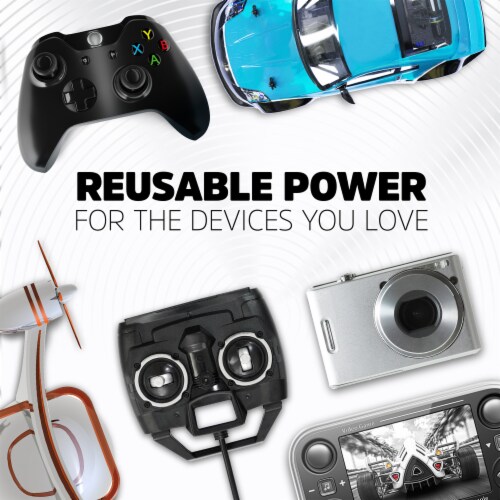 Energizer Power Plus Rechargeable AA Batteries Perspective: bottom