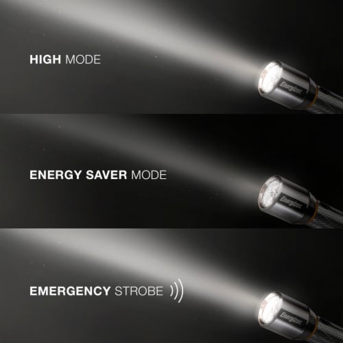 Energizer 400 Lumens Battery Powered Metal LED Flashlight Perspective: bottom
