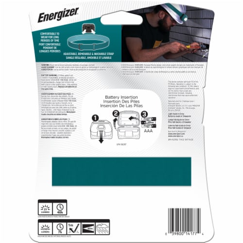 Energizer 250 Lumens Battery Powered LED Headlamp Perspective: bottom
