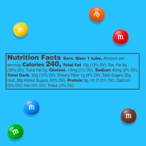 M&M'S MINIS Milk Chocolate Candy Tube (Package May Vary) Perspective: bottom