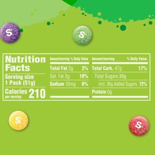 Skittles Sours St. Patricks Day Chewy Candy Pack Perspective: bottom