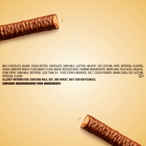 Twix Milk Chocolate Caramel Cookie Candy Share Size Bar Perspective: bottom