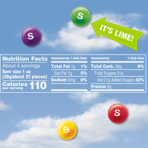 Skittles® Original Share Size Candy Perspective: bottom