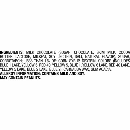 M&M'S Milk Chocolate Candy Share Size Bulk Pack Individually Wrapped Perspective: bottom