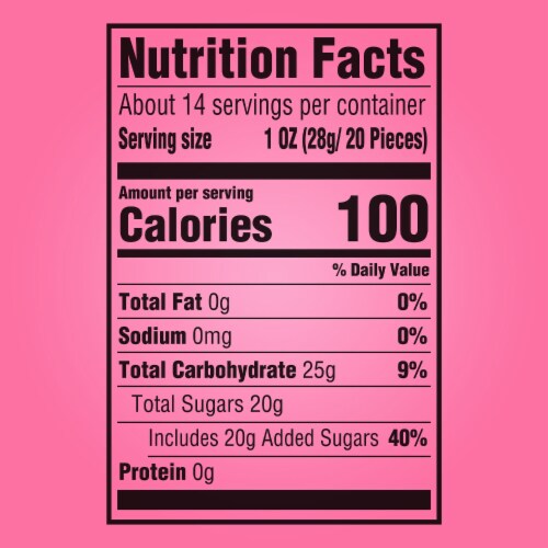 Starburst FaveREDs Jelly Beans Easter Candy Bag Perspective: bottom