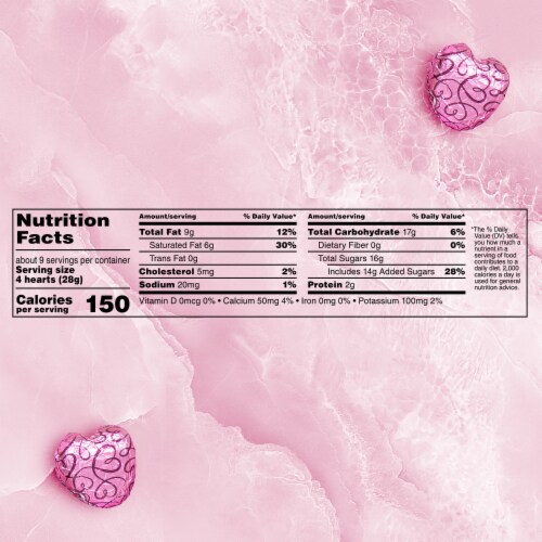 Dove Promises Valentine's Day Heart Chocolate Candy Bag Perspective: bottom