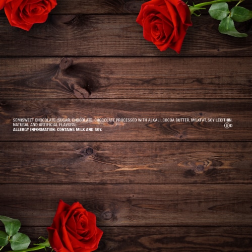 Dove Promises Dark Chocolate Valentines Day Candy Hearts Gift Bag Perspective: bottom
