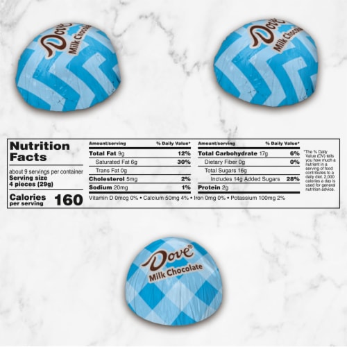 Dove Easter Eggs Milk Chocolate Individually Wrapped Candy Assortment Bag Perspective: bottom