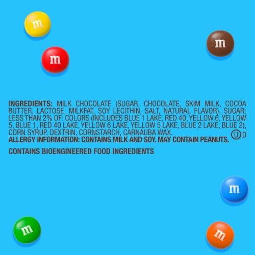 M&M’s Minis Milk Chocolate Candies Perspective: bottom
