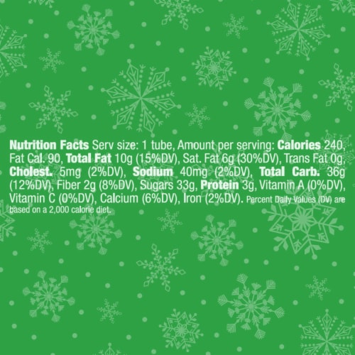 M&M'S Holiday Minis Milk Chocolate Christmas Candy Mega Tube Perspective: bottom